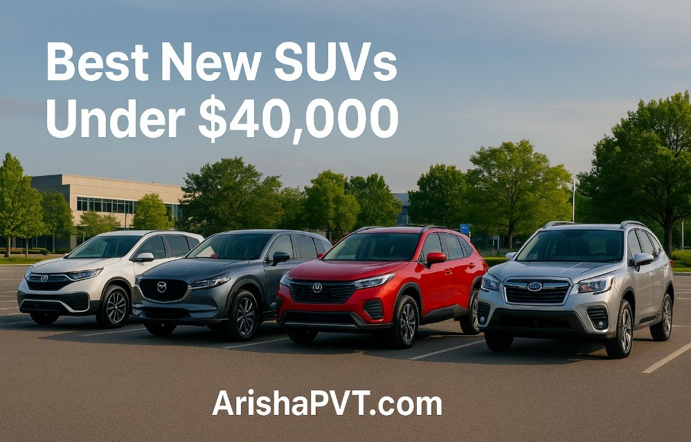 Best New SUVs Under $40,000 – US Guide 2025